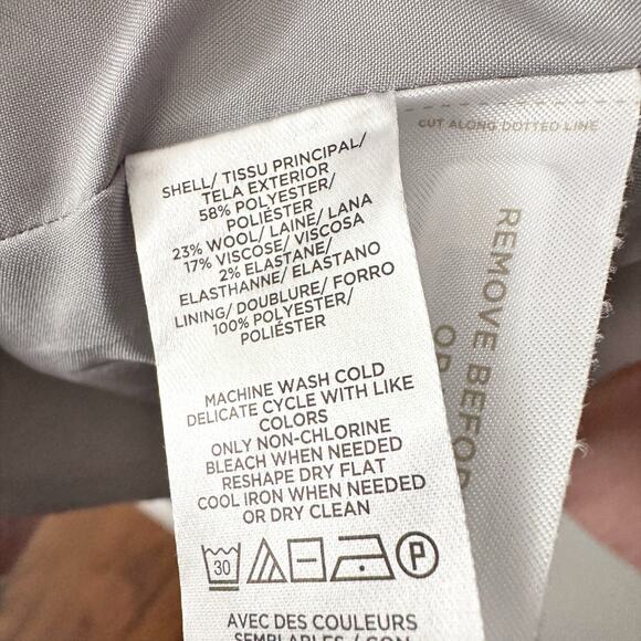 NWOT LOFT Blush Herringbone Longline Wool Blend Blazer women's plus size 16 - Picture 12 of 16